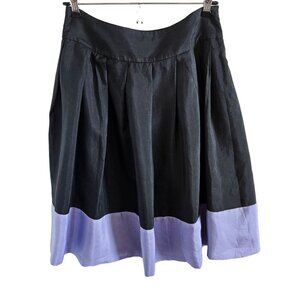 Express Design Studio Woman Size 6 Skirt 100% Silk Lined Zips Short Full Boho